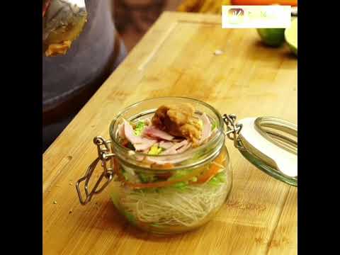 Asia Glasnudelsuppe im Weckglas